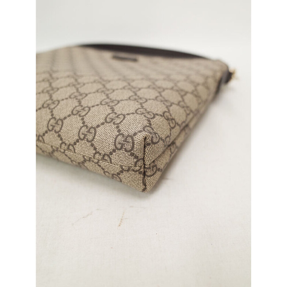 Gucci GG Plus Monogram Flat Messenger Crossbody Bag Brown - Picture 8 of 9